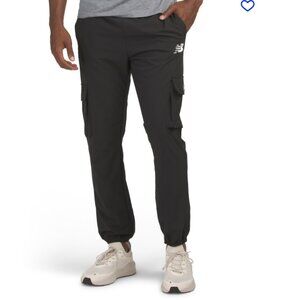 NEW NEW BALANCE Stretch Ripstop Joggers in black for man 725v2m1
